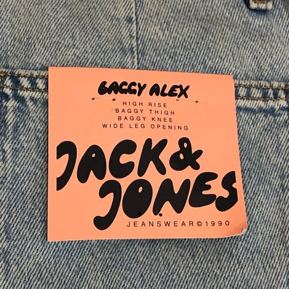 Jack & Jones Baggy Alex Jeans Baggy Fit Denim Blue Sz 28W/32L. NWT $100 - Picture 5 of 6